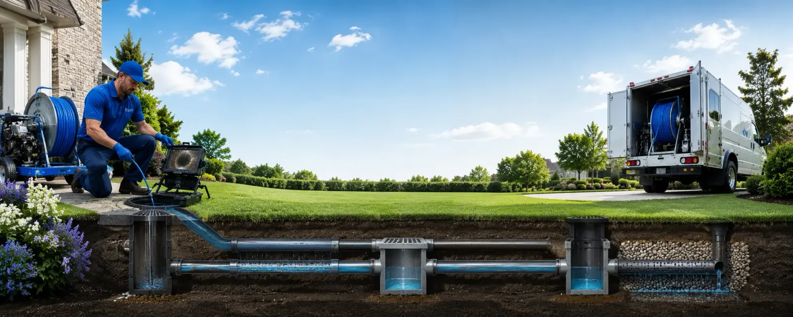 Outdoor drain cleaning information for Liscomb, IA